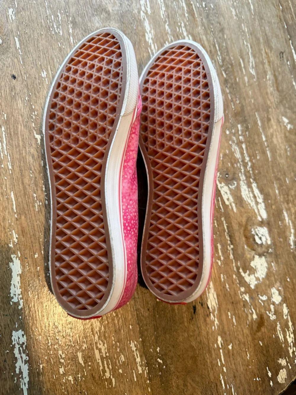 Vans Pink Tie-Dye Slip-On Flats - Picture 4 of 5
